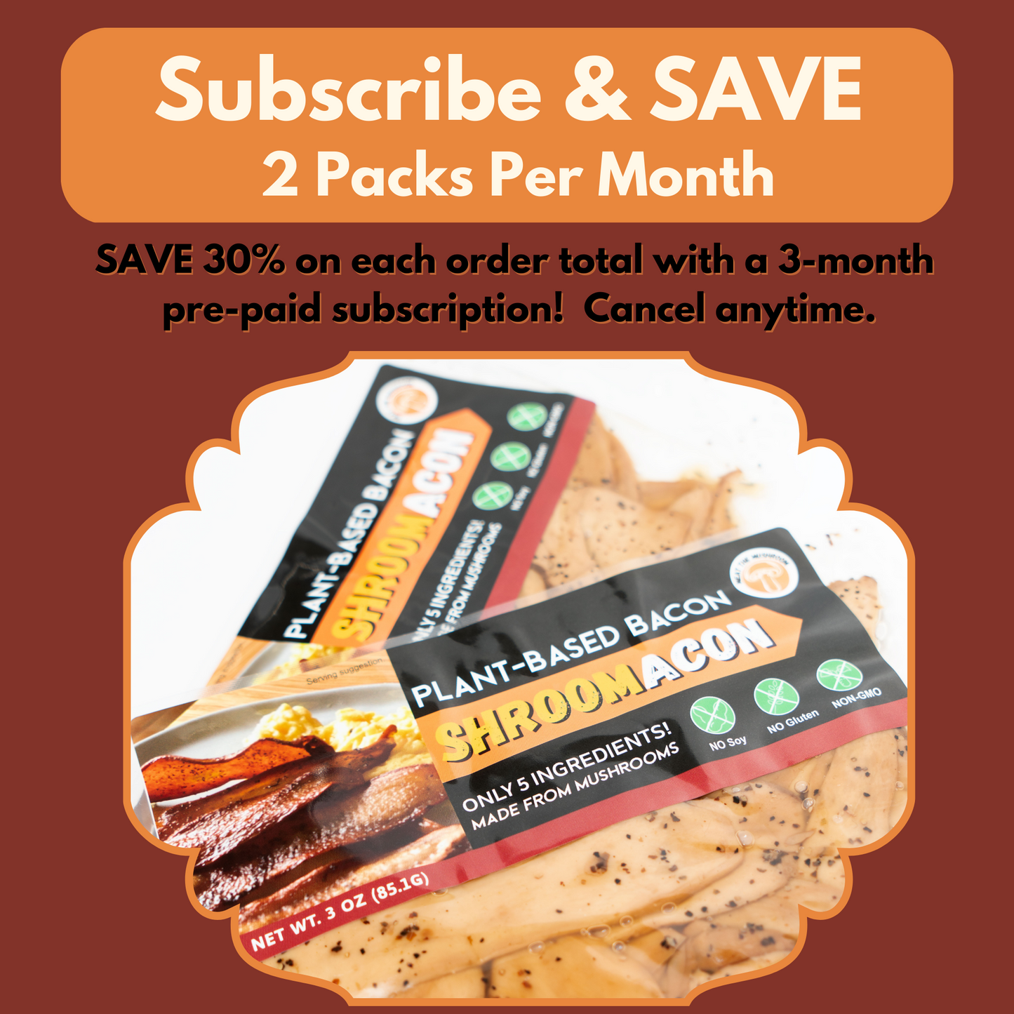 SHROOMACON - Subscribe & SAVE: 2 Packs Per Month